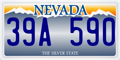 NV license plate 39A590