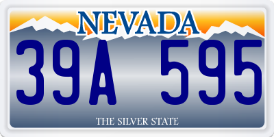 NV license plate 39A595