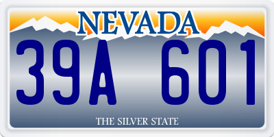 NV license plate 39A601