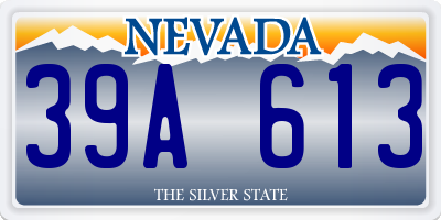 NV license plate 39A613