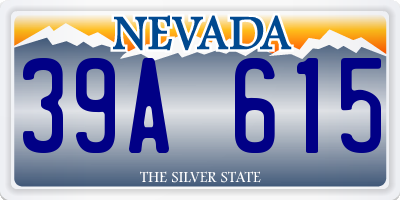 NV license plate 39A615