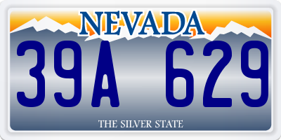 NV license plate 39A629