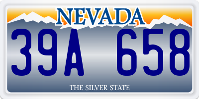 NV license plate 39A658
