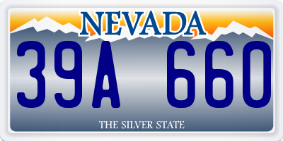 NV license plate 39A660