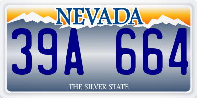 NV license plate 39A664