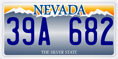 NV license plate 39A682