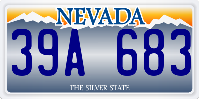 NV license plate 39A683