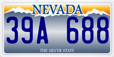 NV license plate 39A688