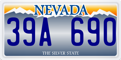 NV license plate 39A690