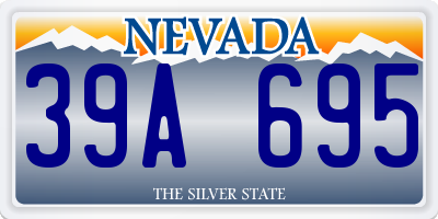 NV license plate 39A695
