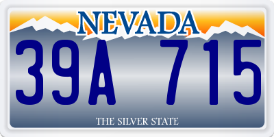 NV license plate 39A715