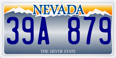 NV license plate 39A879