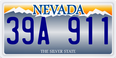 NV license plate 39A911