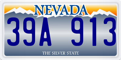 NV license plate 39A913