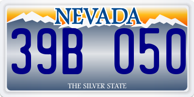 NV license plate 39B050