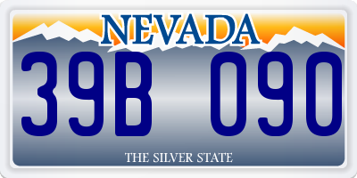 NV license plate 39B090