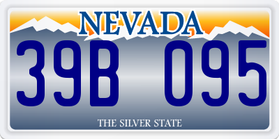 NV license plate 39B095