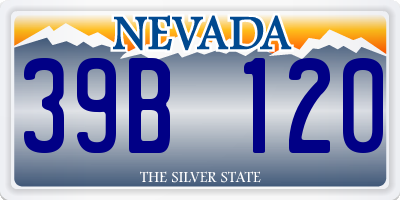 NV license plate 39B120