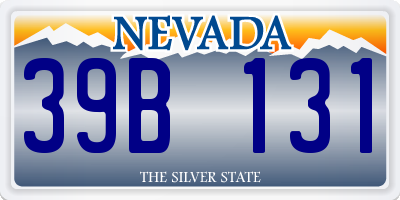 NV license plate 39B131