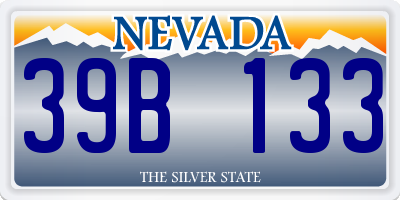 NV license plate 39B133