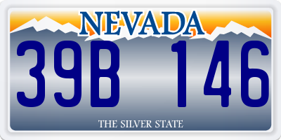 NV license plate 39B146