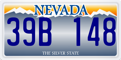 NV license plate 39B148