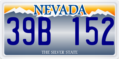 NV license plate 39B152