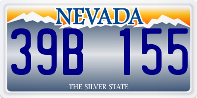 NV license plate 39B155