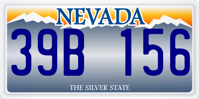 NV license plate 39B156