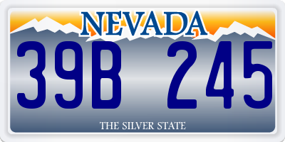 NV license plate 39B245