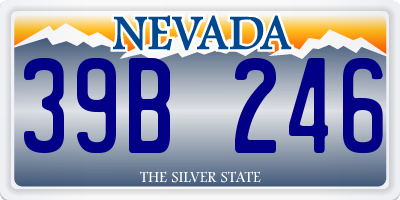 NV license plate 39B246