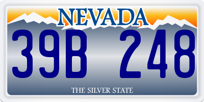 NV license plate 39B248