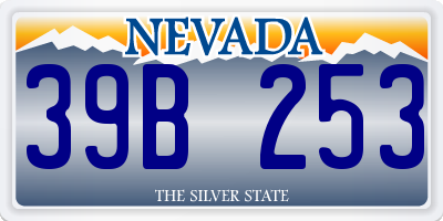 NV license plate 39B253