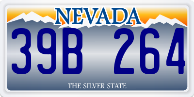 NV license plate 39B264