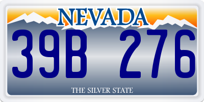 NV license plate 39B276