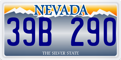 NV license plate 39B290