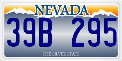 NV license plate 39B295