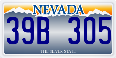 NV license plate 39B305