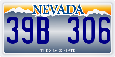 NV license plate 39B306