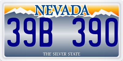 NV license plate 39B390