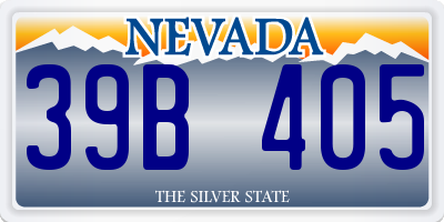 NV license plate 39B405