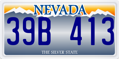 NV license plate 39B413