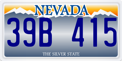 NV license plate 39B415