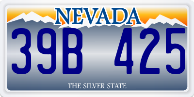 NV license plate 39B425