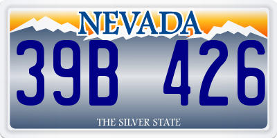 NV license plate 39B426