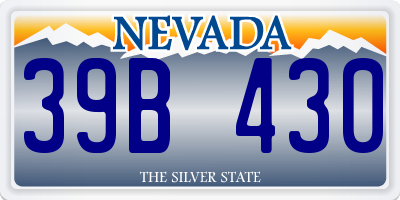 NV license plate 39B430