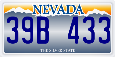 NV license plate 39B433