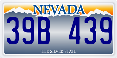 NV license plate 39B439