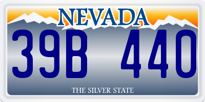 NV license plate 39B440