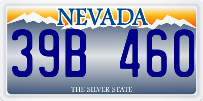 NV license plate 39B460